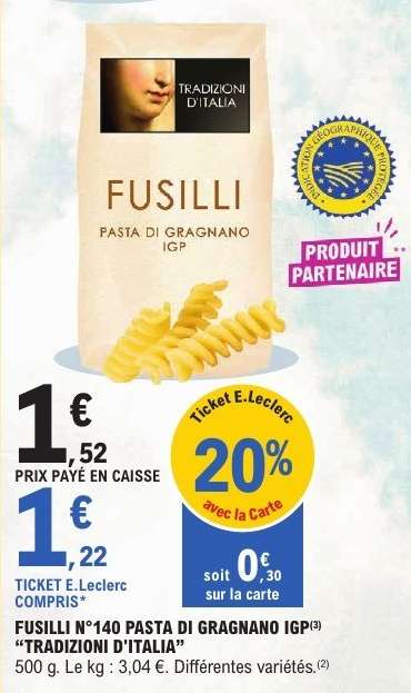FUSILLI N°140 PASTA DI GRAGNANO IGP