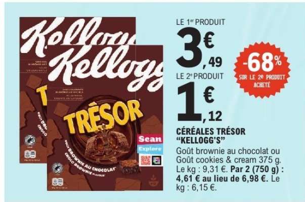 Céréales Trésor Kellogg's