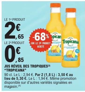 Jus Réveil des Tropiques 'Tropicana'