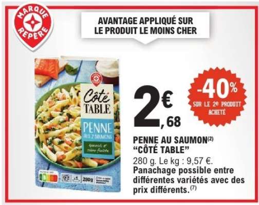 PENNE AU SAUMON "CÔTÉ TABLE"