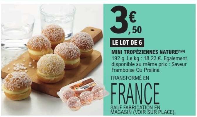 MINI TROPEZIENNES NATURE