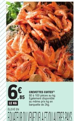 CREVETTES CUITES