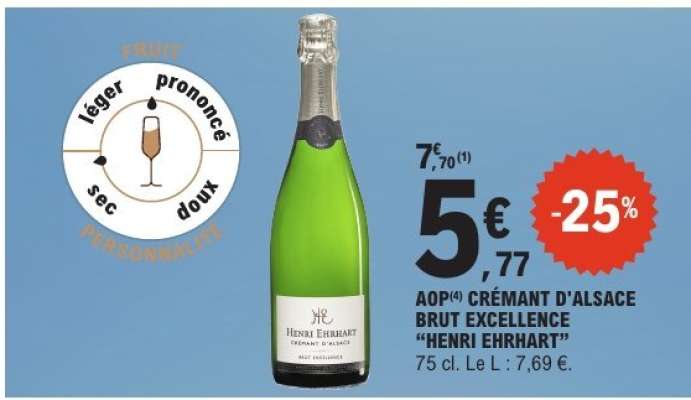 AOP Crémant d'Alsace Brut Excellence 'Henri Ehrhart'