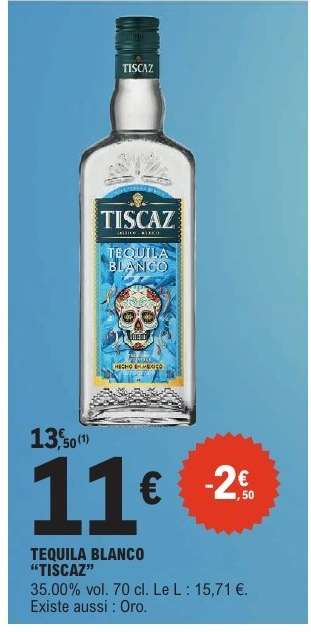 TEQUILA BLANCO TISCAZ