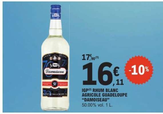 IGP RHUM BLANC AGRICOLE GUADELOUPE “DAMOISEAU”