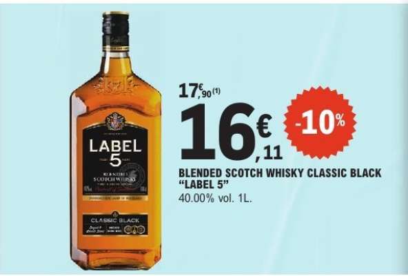 BLENDED SCOTCH WHISKY CLASSIC BLACK "LABEL 5"