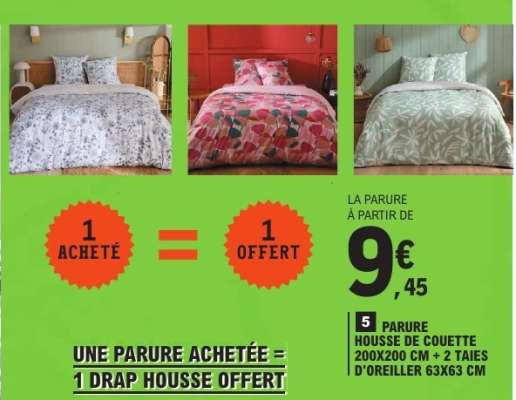 Parure housse de couette