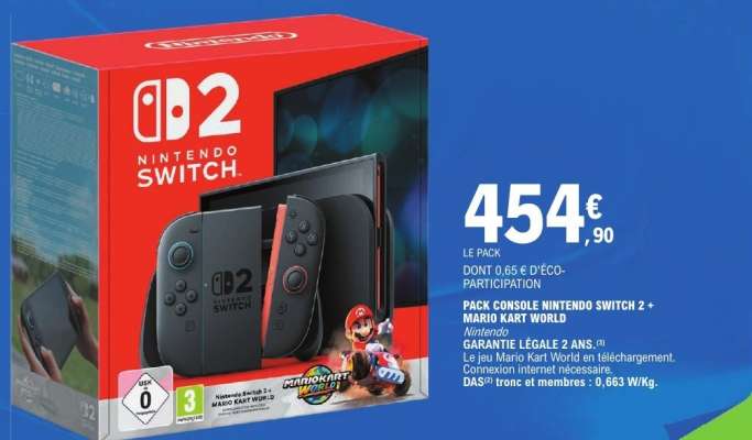 Pack Console Nintendo Switch 2 + Mario Kart World