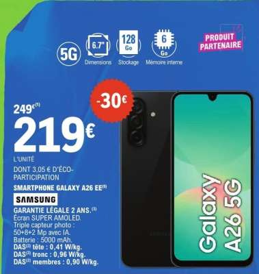 SMARTPHONE GALAXY A26 EE 5G