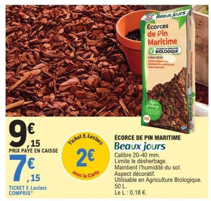 ÉCORCE DE PIN MARITIME Beaux jours