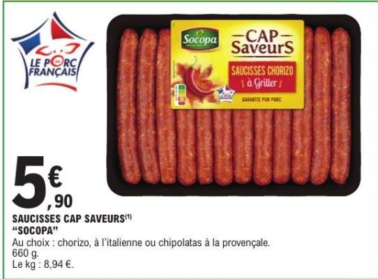 SAUCISSES CAP SAVEURS