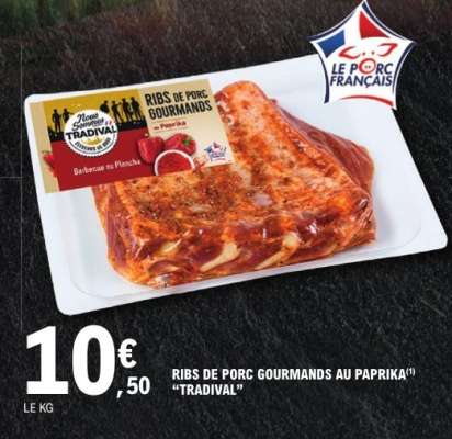 Ribs de Porc Gourmands au Paprika