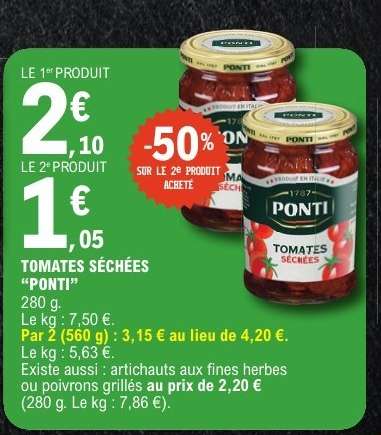 TOMATES SÉCHÉES “PONTI”
