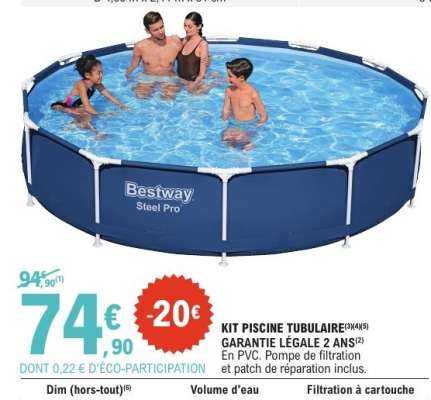 Kit Piscine Tubulaire