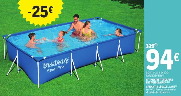 KIT PISCINE TUBULAIRE RECTANGULAIRE