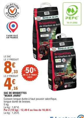 SAC DE BRIQUETTES "BEAUX JOURS"