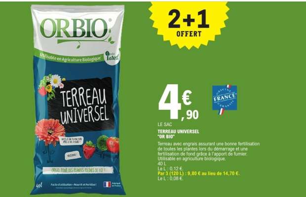 TERREAU UNIVERSEL "OR BIO"