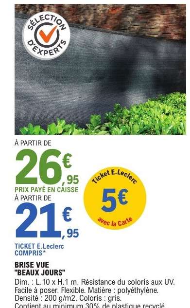 Brise Vue 'Beaux Jours'