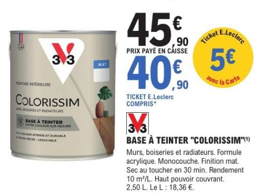 BASE À TEINTER "COLORISSIM"