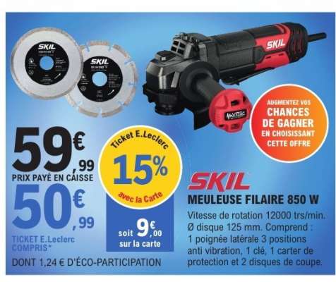 SKIL MEULEUSE FILAIRE 850 W