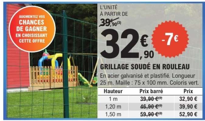 GRILLAGE SOUDÉ EN ROULEAU