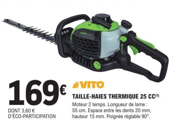 TAILLE-HAIES THERMIQUE 25 CC