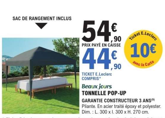 TONNELLE POP-UP