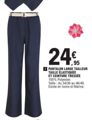 PANTALON LARGÉ TAILLEUR