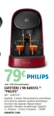 Cafetière L'OR Barista Philips