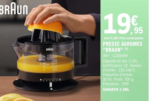 PRESSE AGRUMES “BRAUN”