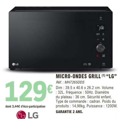 MICRO-ONDES GRILL “LG”