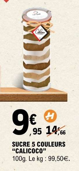 SUCRE 5 COULEURS “CALICOCO”