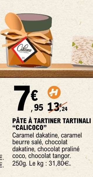 PÂTE À TARTINER TARTINALI "CALICOCO"