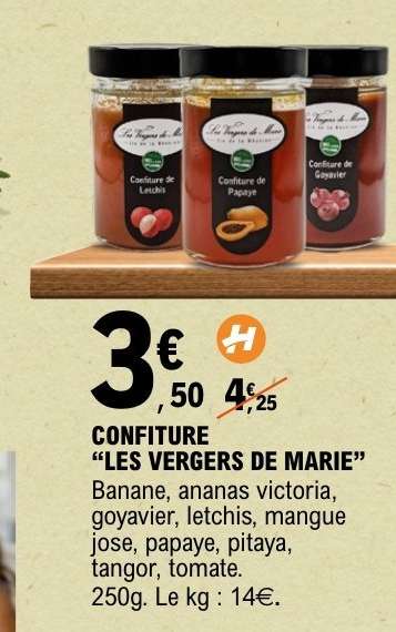 CONFITURE "LES VERGERS DE MARIE"