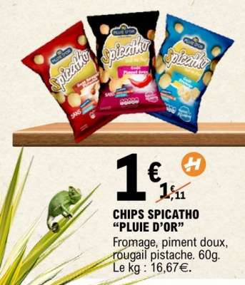 Chips Spicatho "Pluie D'Or"