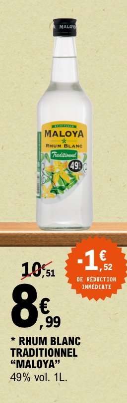 Rhum Blanc Traditionnel 'Maloya'
