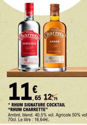 RHUM SIGNATURE COCKTAIL "RHUM CHARRETTE"