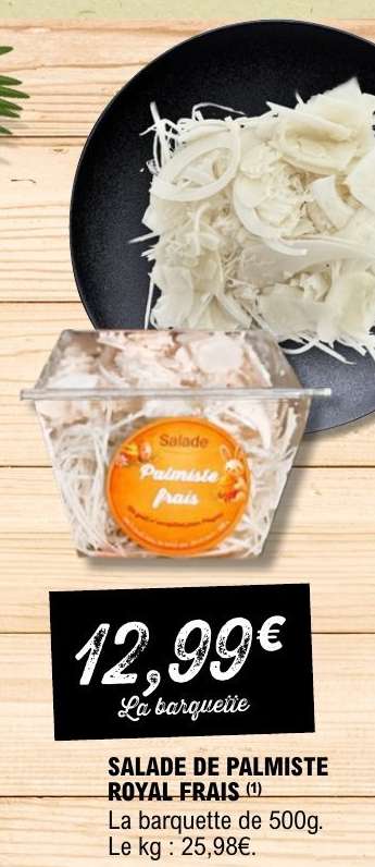 SALADE DE PALMISTE ROYAL FRAIS