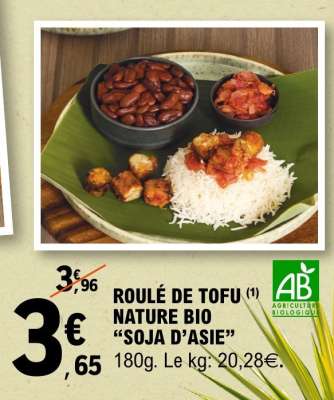 ROULÉ DE TOFU NATURE BIO “SOJA D’ASIE”