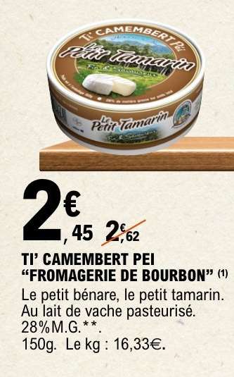 TI' CAMEMBERT PÉI "FROMAGERIE DE BOURBON"