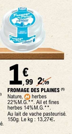 FROMAGE DES PLAINES