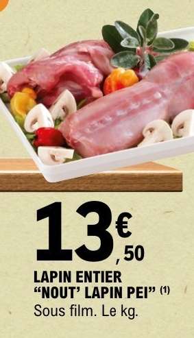 LAPIN ENTIER "NOUT LAPIN PEI"