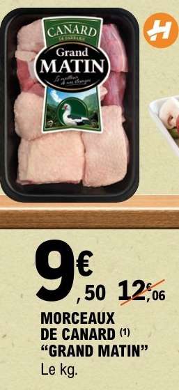 MORCEAUX DE CANARD "GRAND MATIN"