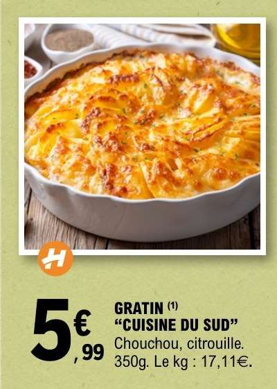 GRATIN "CUISINE DU SUD"