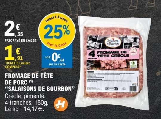 FROMAGE DE TÊTE DE PORC