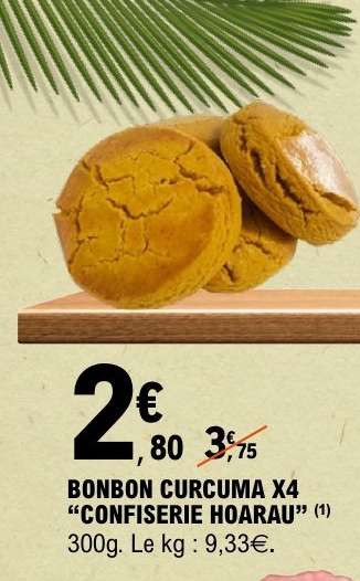 BONBON CURCUMA X4 "CONFISERIE HOARAU"