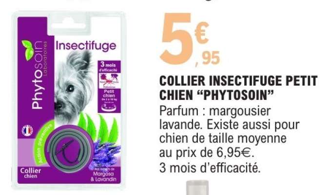 COLLIER INSECTIFUGE PETIT CHIEN “PHYTOSOIN”