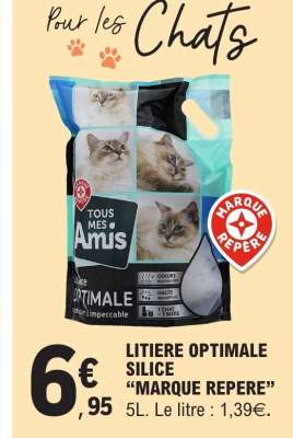 LITIERE OPTIMALE SILICE "MARQUE REPERE"