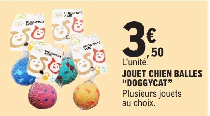JOUET CHIEN BALLES 'DOGGYCAT'