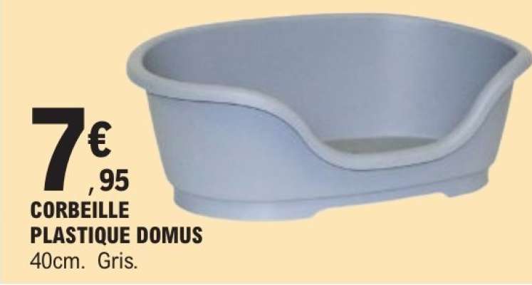 CORBEILLE PLASTIQUE DOMUS